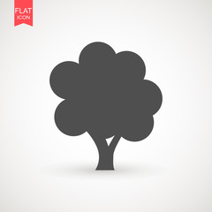 Tree icon vector illustration in trendy flat style isolated on white background. Tree symbol for your web site design, logo, app, UI. Vector illustration, EPS10