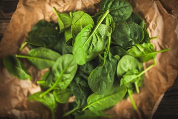 Baby spinach leaves