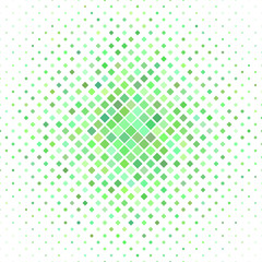 Diagonal square pattern background - geometrical vector illustration from green squares