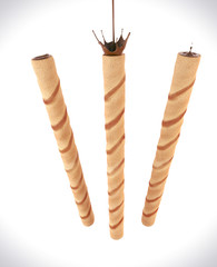 crispy cream filled wafer sticks With Cocoa