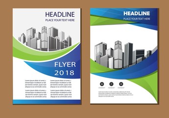 Vector flyer, corporate business, flyer, brochure design, annual report and cover presentation with simple modern design template. EPS 10