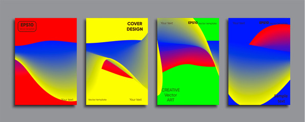 Creative colored cover. Cover design.