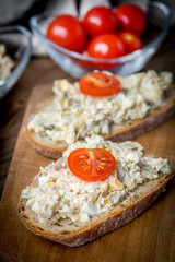 Mackerel fish paste.