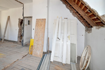 alte Tür, Hausumbau