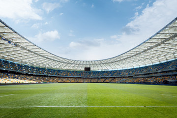 empty football field - Powered by Adobe
