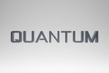 Quantum word metallic letters 