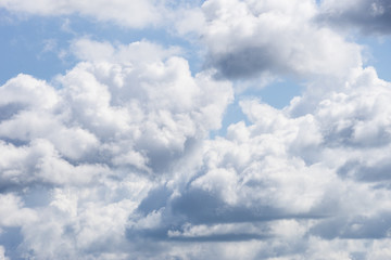 Blue sky and white clouds. Cloudy sky natural background