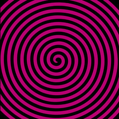 Fototapeta na wymiar Black purple round abstract vortex hypnotic spiral wallpaper.