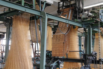 The Complex Workings of Vintage Textile Machines.