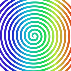 white rainbow round abstract vortex hypnotic spiral wallpaper.