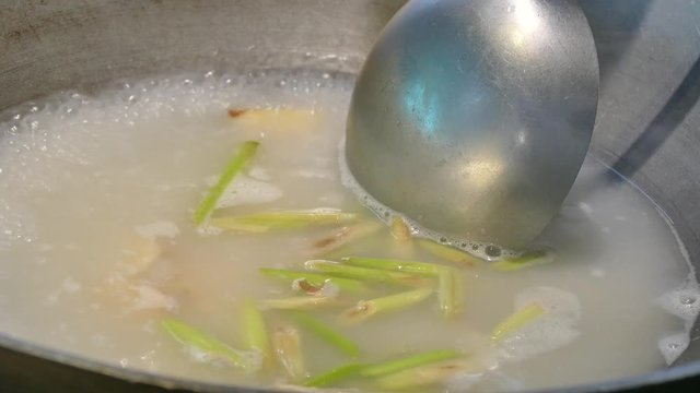 How to cooking Tom kha gai or Thai chicken and coconut soup 
