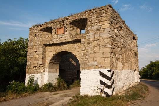 Ruins of the old castle in village Okopy, Ternopil region, Ukraine