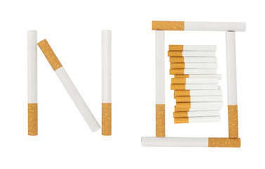 no word for quit or no smoking concept