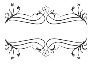 horizon line flower centre simple