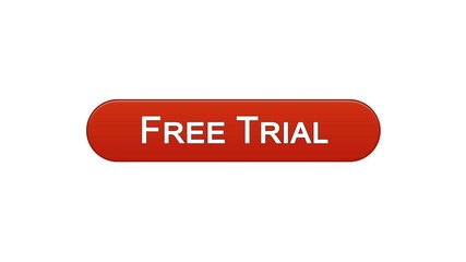 Free trial web interface button wine red color, application advertising software