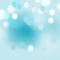  Abstract bokeh  with blurred blue background,texture,winter concept,vector.