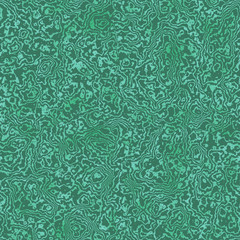 Green seamless texture of malachite pattern with stipes and spots. Square 3d render.