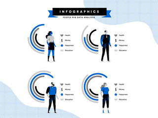 Infografica sui dati della popolazione