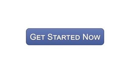 Get started now web interface button violet color, business strategy, internet