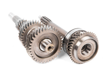 Transmission gears , isolated on a white background