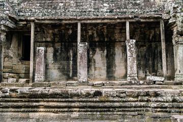 Fototapeta na wymiar Angkor Wat in Cambodia is the largest religious monument in the world and a World heritage listed complex