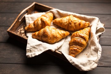 Fresh butter croissants
