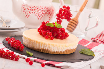Redcurrant cheesecake. 