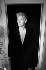 Handsome guy in a dressing gown