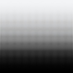 Halftone dots on white background