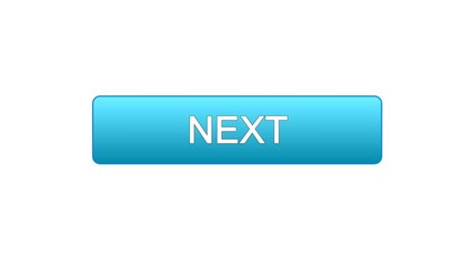 Next web interface button blue color, internet site design, online program