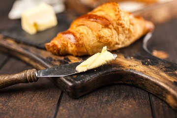 Fresh butter croissants