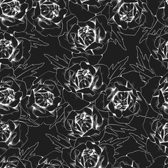 Seamless floral pattern. Vector illustration