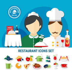 Restaurant Icons Set