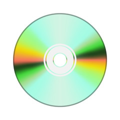 A realistic illustration of a CD or DVD