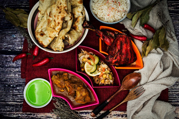 Indian food chicken Tikka Grill Flavor