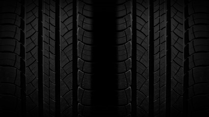 new tire texture in the dark for background