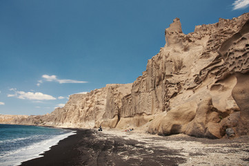 Vlichada beach at Santorini island, Greece