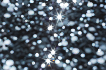 Abstract background of defocused rhinestones. Bokeh.