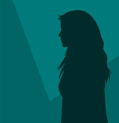 Girl Profile Silhouette