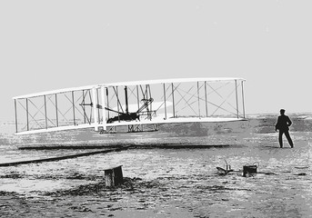 Frères Wright - avion - aviation - invention - inventeur - historique - personnage célèbre © pict rider