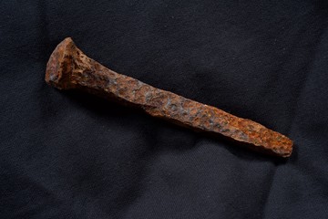 old railroad spike