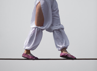 The girl the tightrope walker