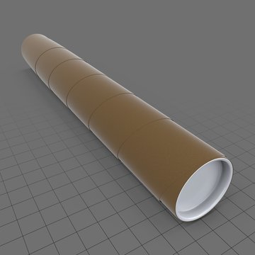 Cardboard poster tube