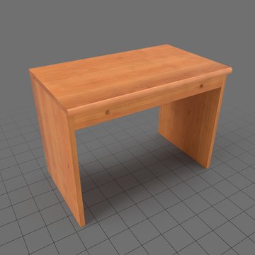 Desk with two narrow drawers