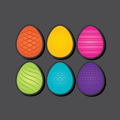 Vector illustration of Happy Easter greeting card