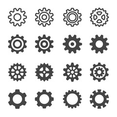 gear,cog icon set