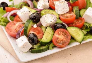 Traditional fresh greek salad