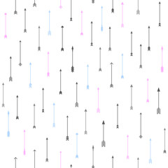 Ethnic seamless pattern with arrows. Tribal hand drawn background. Design for wrapping paper, wallpaper, fabric. Vector