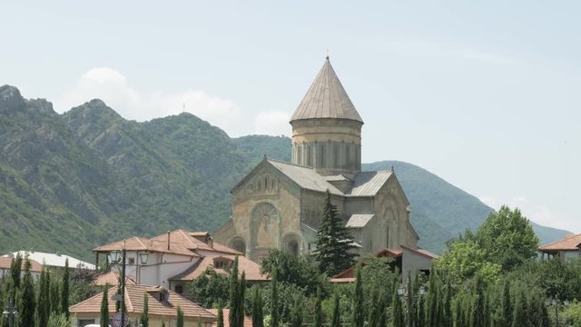 Georgian monastery in city Mtskheta