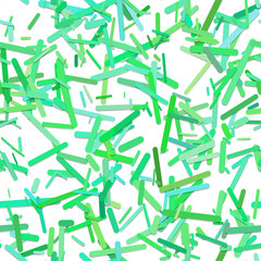 Seamless random rotated stripe background pattern - trendy vector illustration from green rounded lines on white background